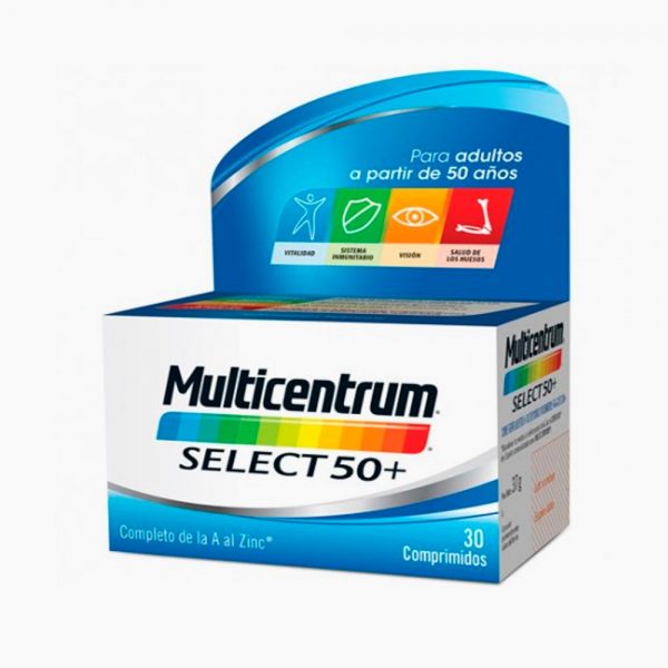 Multicentrum select 50+ 30 comprimidos