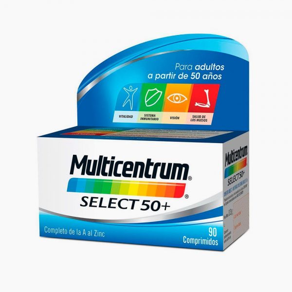 Multicentrum select 50 90 comprimidos