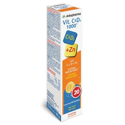 Arkopharma VitaminaCDZn 20 FarmaciaFronteira e1632149095245
